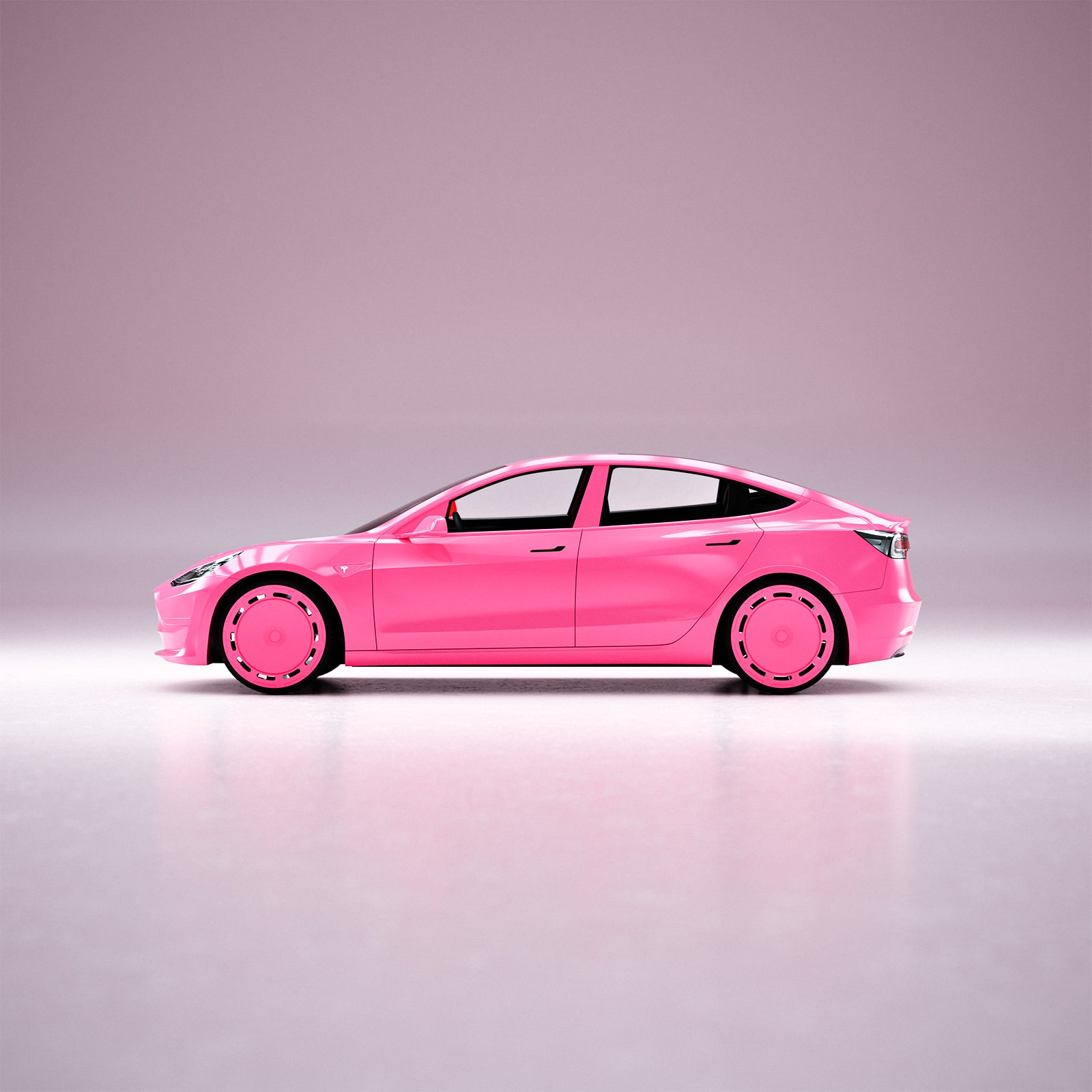 B5 Barbie Pink wheel covers for Tesla Model 3 18 or Model Y 19 hubca AIRIO DESIGN