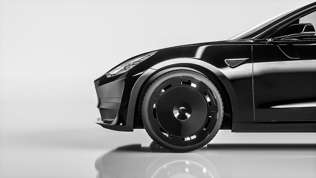 Airio Design Samouraïs Noirs Tesla Aerodisc enjoliveurs 18 pouces pour Tesla Model 3 un ensemble de 4 pièces